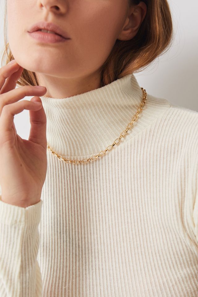 Rumor Textured Link Chain Necklace | Urban Outfitters