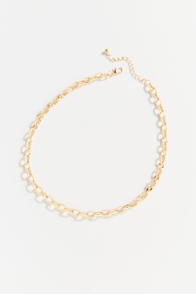 Rumor Textured Link Chain Necklace | Urban Outfitters
