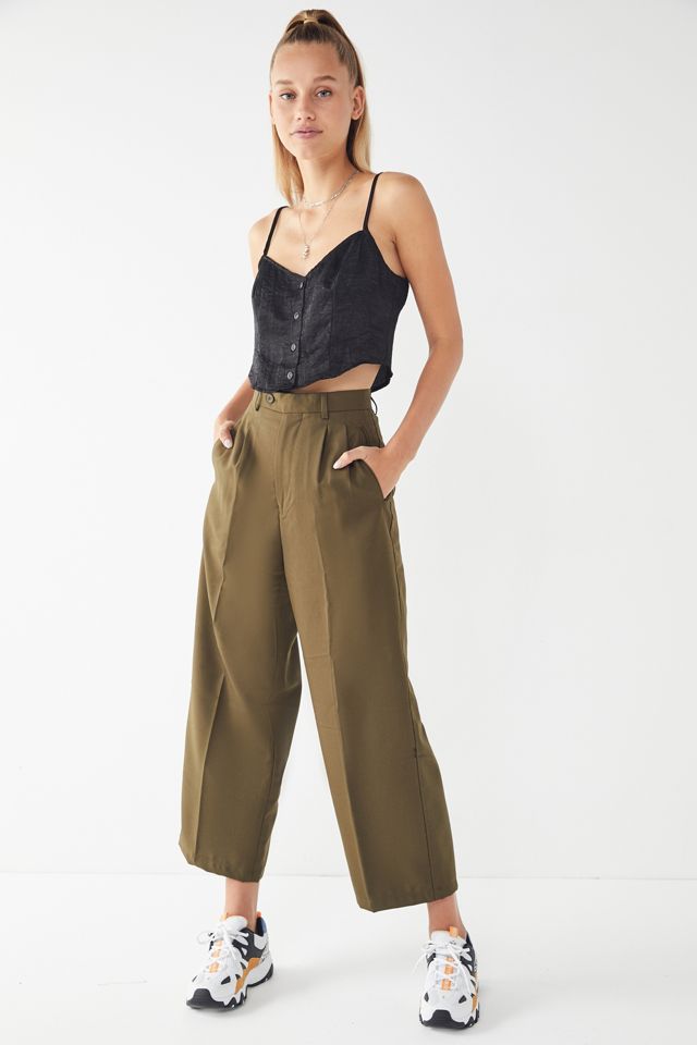 Vintage High-Rise Cropped Trouser Pant #2