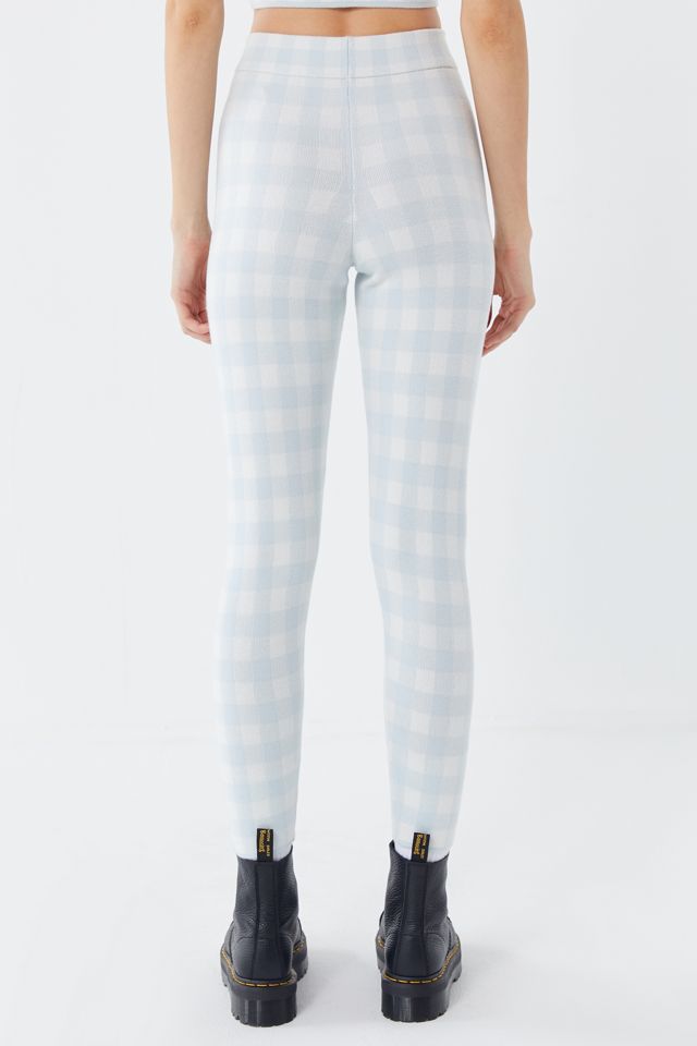UO Gingham Zip-Front Sweater Pant #3