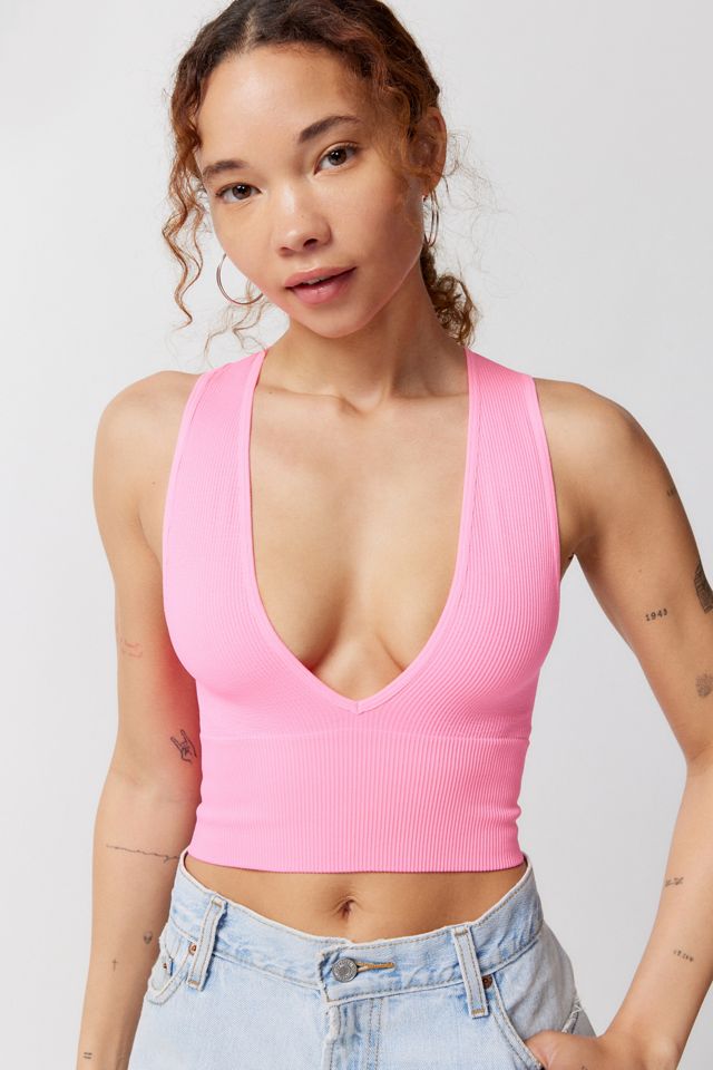 Out From Under Hailey Seamless Plunge Bra Top