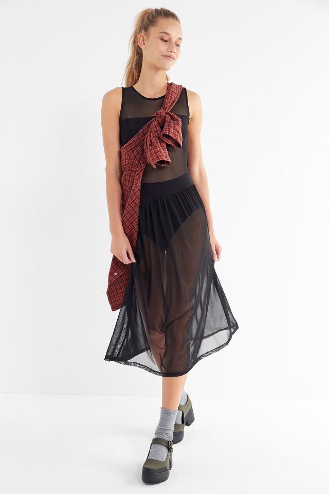 UO Sheer Mesh Midi Dress #2