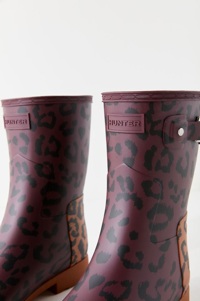 Hunter Refined Hybrid Print Short Rain Boot | Urban Outfitters