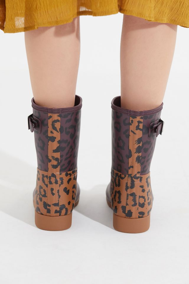 Hunter Refined Hybrid Print Short Rain Boot | Urban Outfitters
