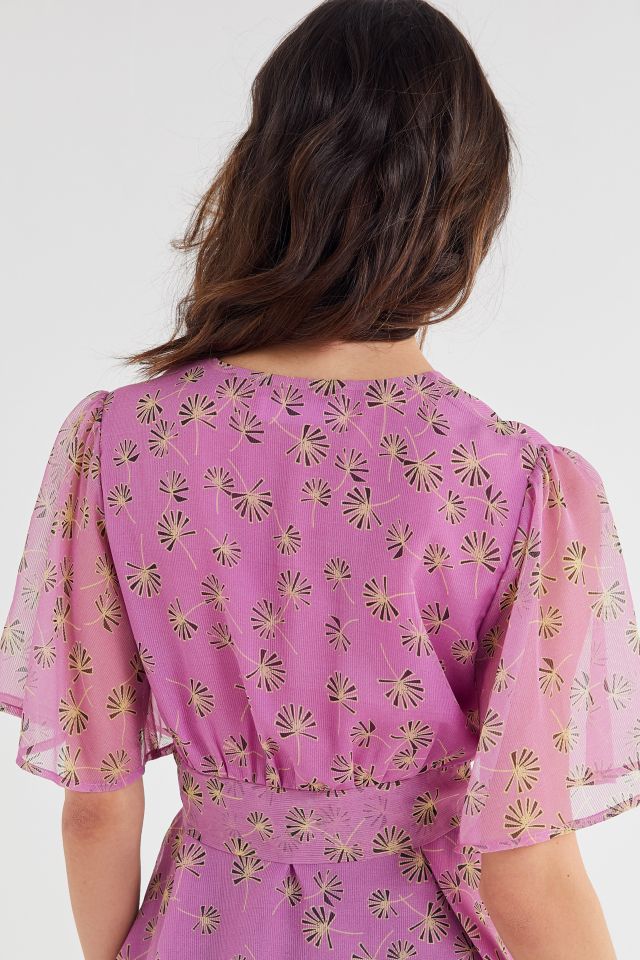 ASTR The Label Stevie Floral Tie-Front Top #2