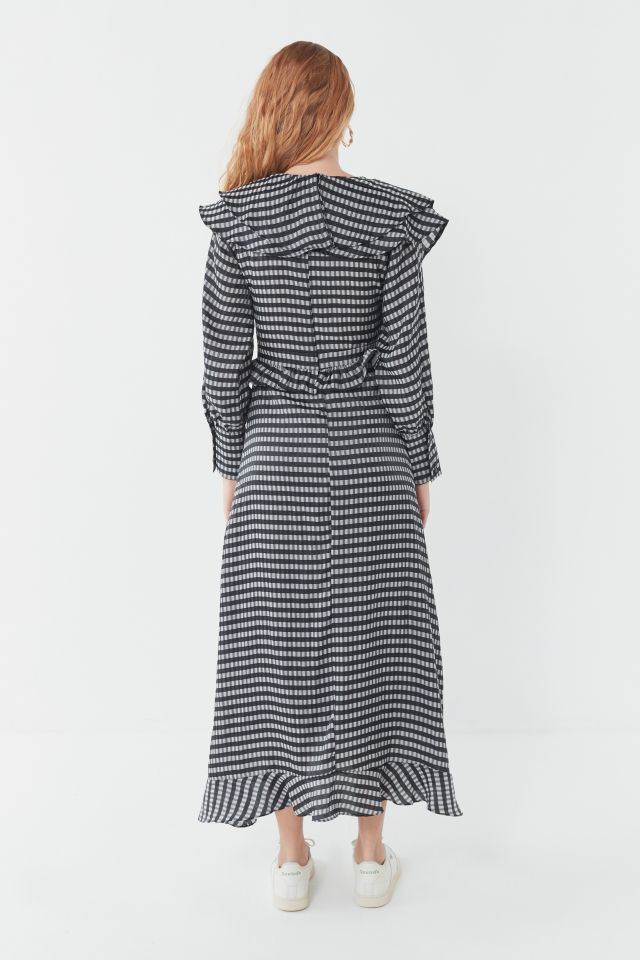 Ghospell Pony Up Ruffle Maxi Dress #3