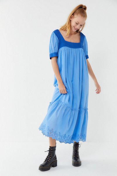 maxi navy formal dress Alayna Navy Long-Sleeve Maxi Dress With Ruffled Split – Club L London