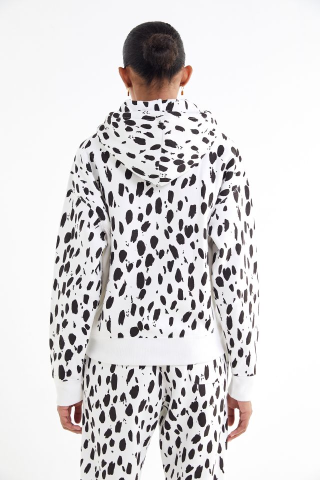 Cow print champion hoodie new arrivals