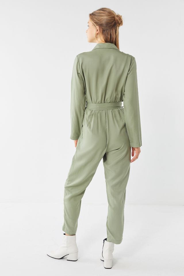 Native Youth Serna Belted Double-Breasted Jumpsuit #1