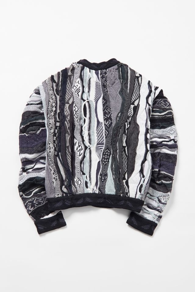 Vintage COOGI Grey + Mint Stripe Sweater #2