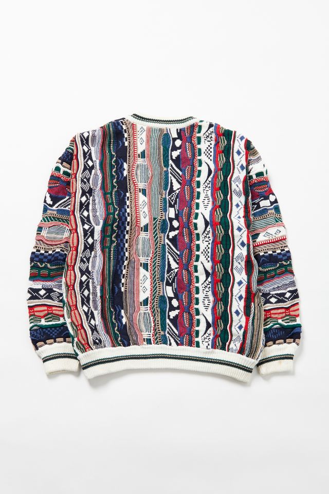 Vintage ‘90s Cream, Red + Blue Stripe Sweater #2