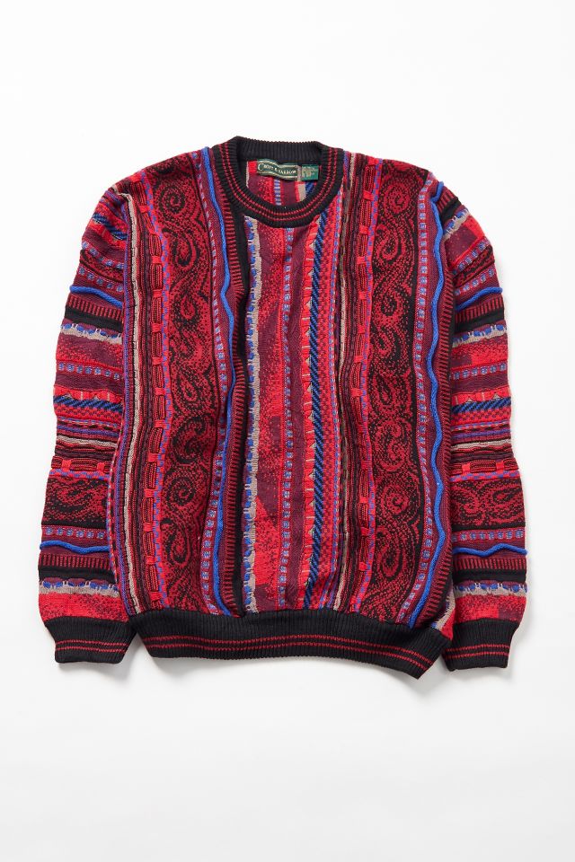 Vintage '90s Red Multi-Stripe Sweater | Urban Outfitters Canada