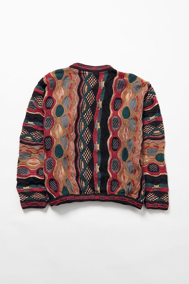 Vintage ‘90s Red + Tan Stripe Sweater #2