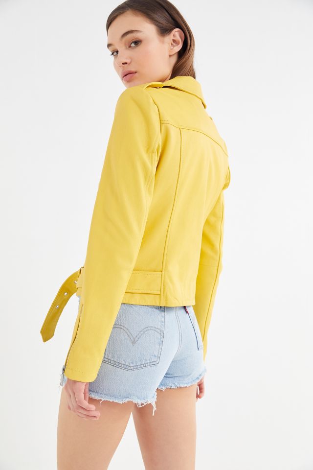 Bagatelle Pebbled Leather Biker Jacket #2