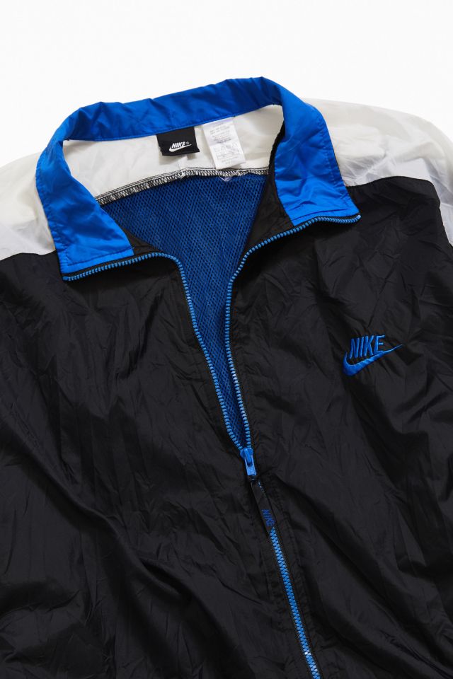 Vintage Nike '90s Blue Swoosh Windbreaker Jacket | Urban