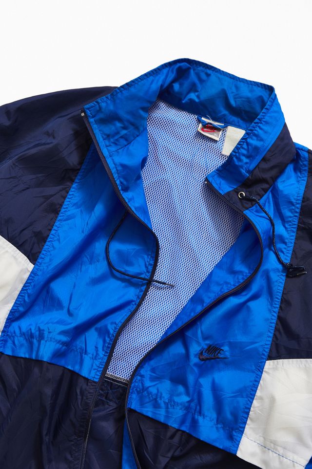 Vintage Nike '90s Blue Colorblock Windbreaker Jacket | Urban