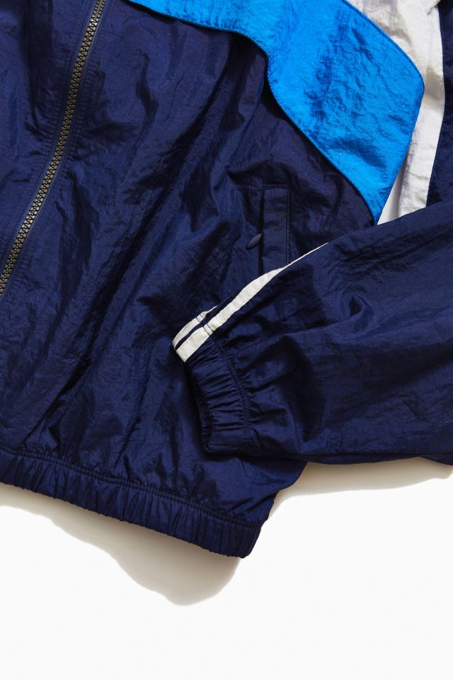 Vintage adidas ‘90s Blue Block Stripe Windbreaker Jacket #3