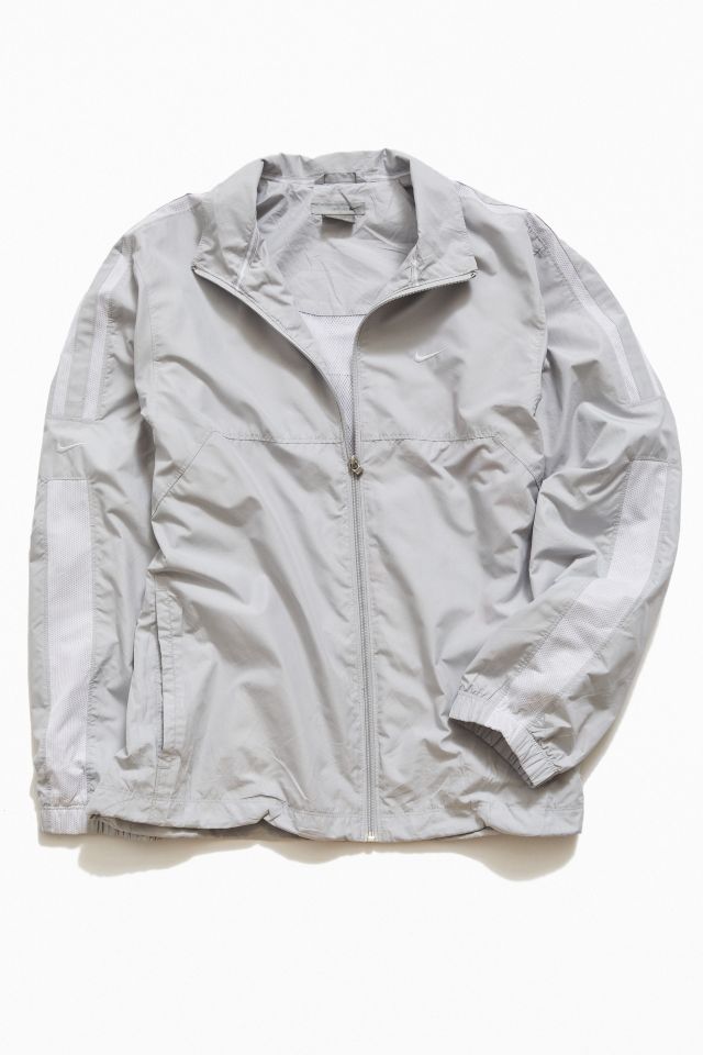 Nike grey white windbreaker best sale