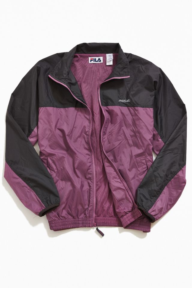 Vintage FILA 90s Mauve Windbreaker Jacket Urban Outfitters