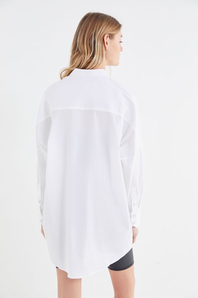 UO Juni Button-Down Tunic Shirt #2