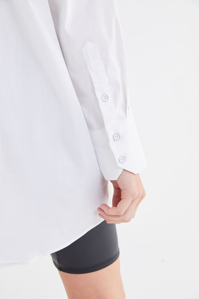 UO Juni Button-Down Tunic Shirt #3