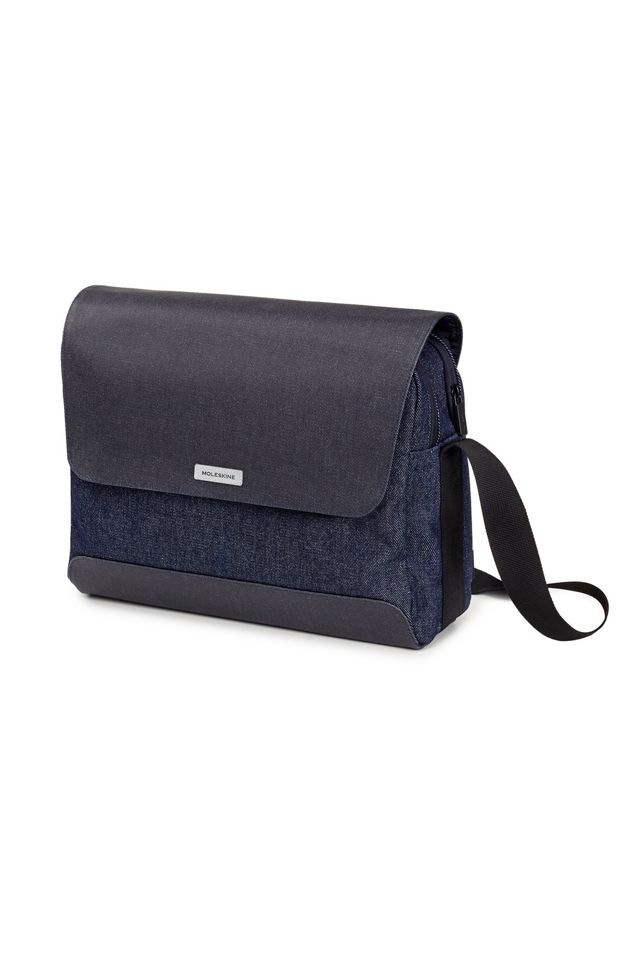 Moleskine City Travel Denim Messenger Urban Outfitters