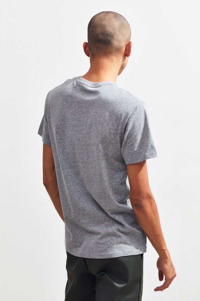 T-shirt à col rond délavé fait d'un mélange de trois tissus UO  #3