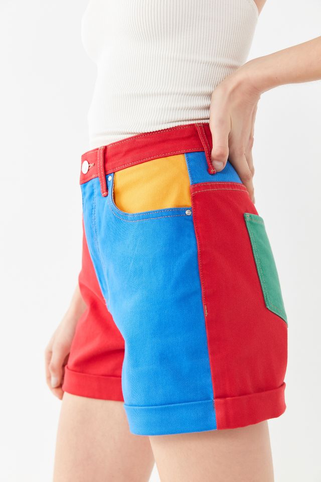 Urban outfitters best sale colorblock shorts