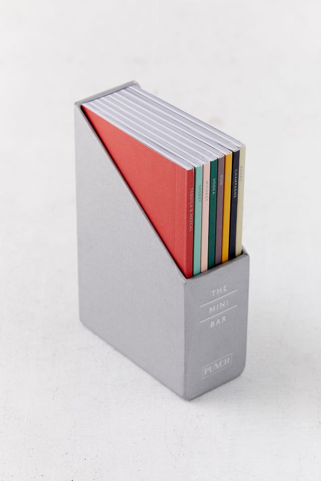 The Mini Bar: 100 Essential Cocktail Recipes; 8 Notebook Set By PUNCH #1