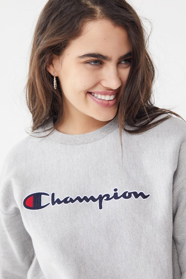 Champion side script crewneck online