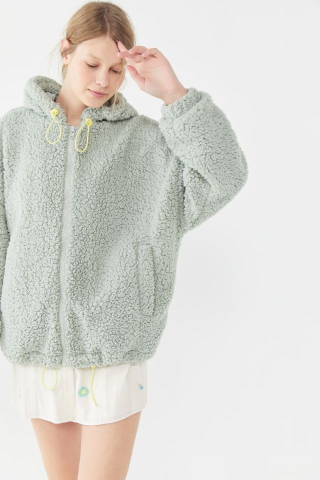 Veste en Peluche Wilma à Capuchon et Fermeture Éclair UO #1