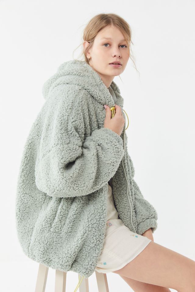 Veste en Peluche Wilma à Capuchon et Fermeture Éclair UO #3