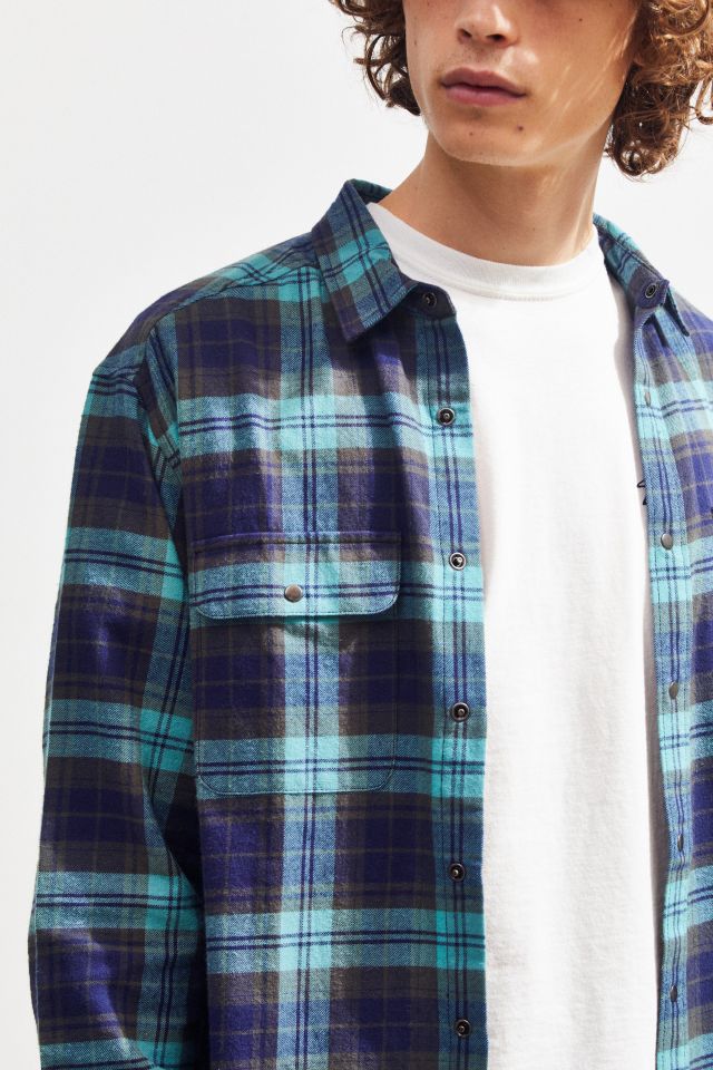 Chemise en flanelle à boutons-pression UO #4