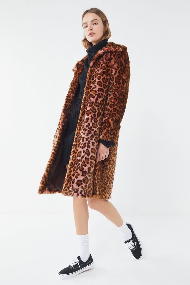 Leopard print car on sale coat