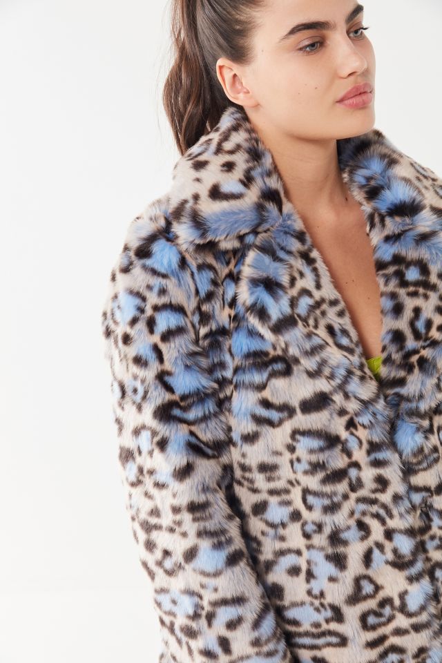 Animal Print Faux Fur Coat Avec Les Filles Deals | sukan.co.in