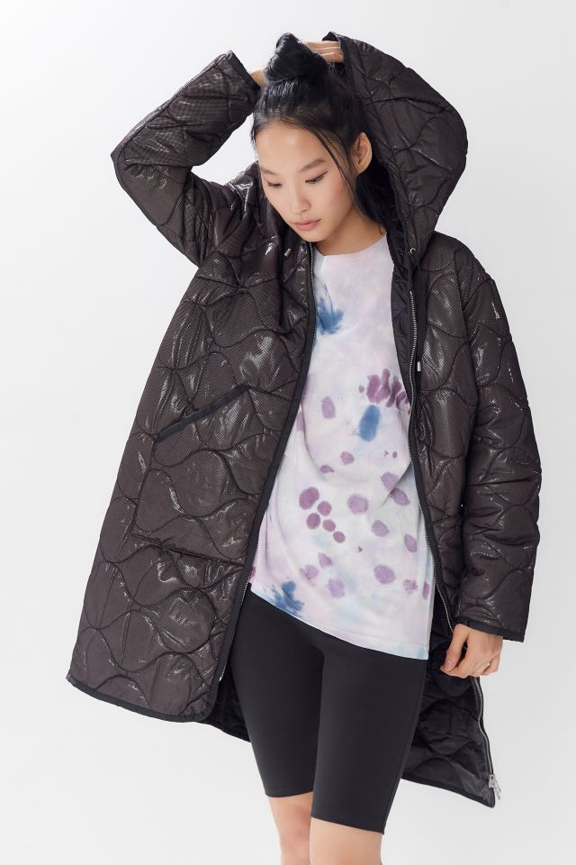 Avec Les Filles Quilted Hoodie Jacket