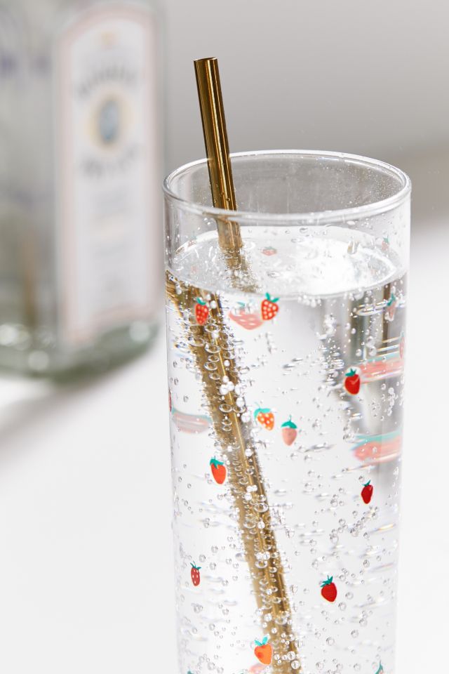 Gold Stainless Steel Straw - Set Of 4 #2