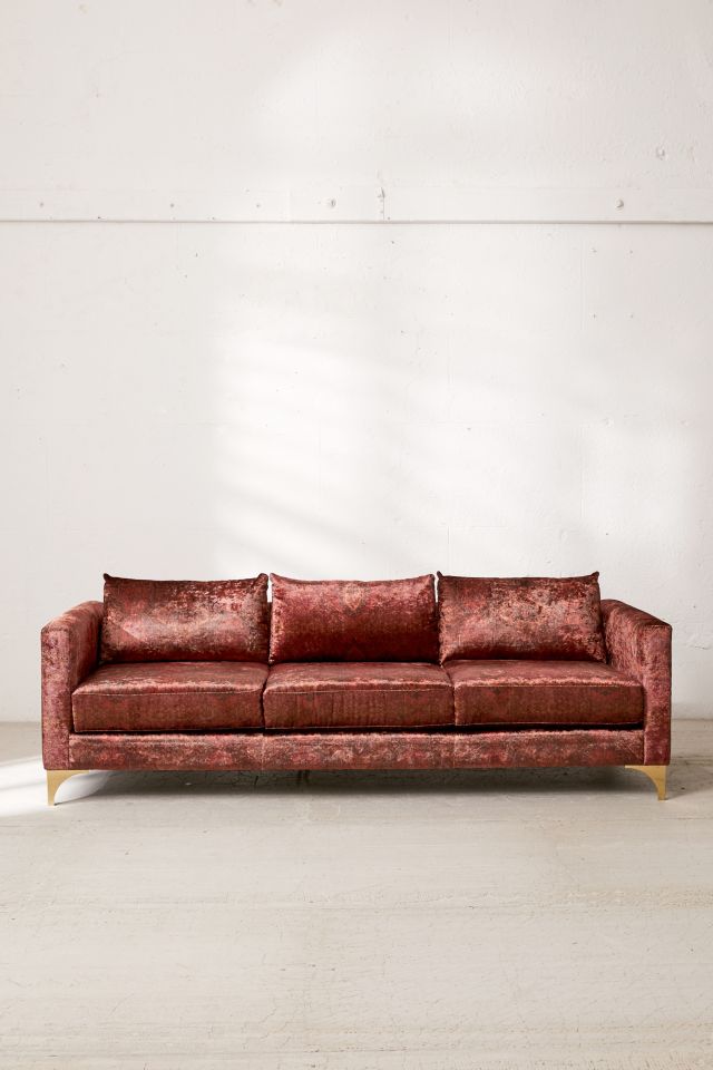 Chamberlin Printed Velvet Sofa #1
