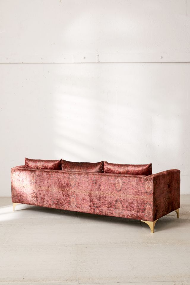 Chamberlin Printed Velvet Sofa #3