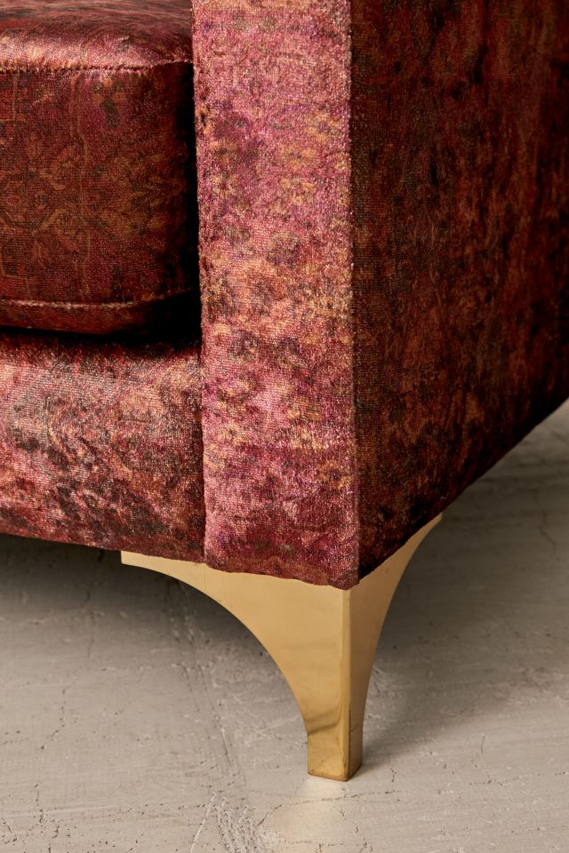 Chamberlin Printed Velvet Sofa #4