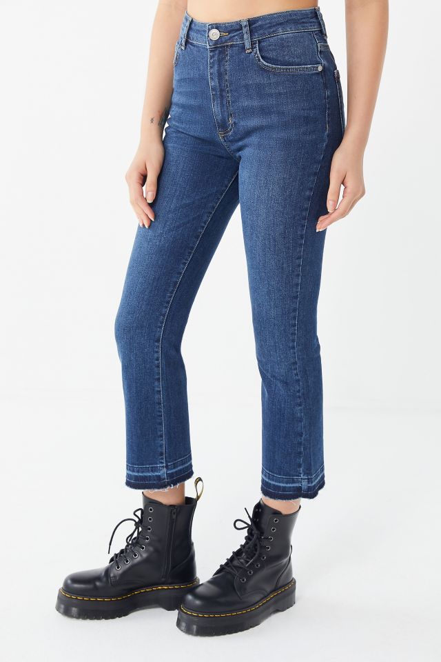 BDG High-Rise Cropped Kick Flare Jean – Washed Indigo #3