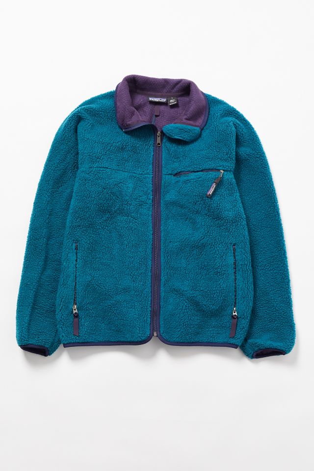 Vintage Patagonia Teal Fleece Jacket | Urban Outfitters