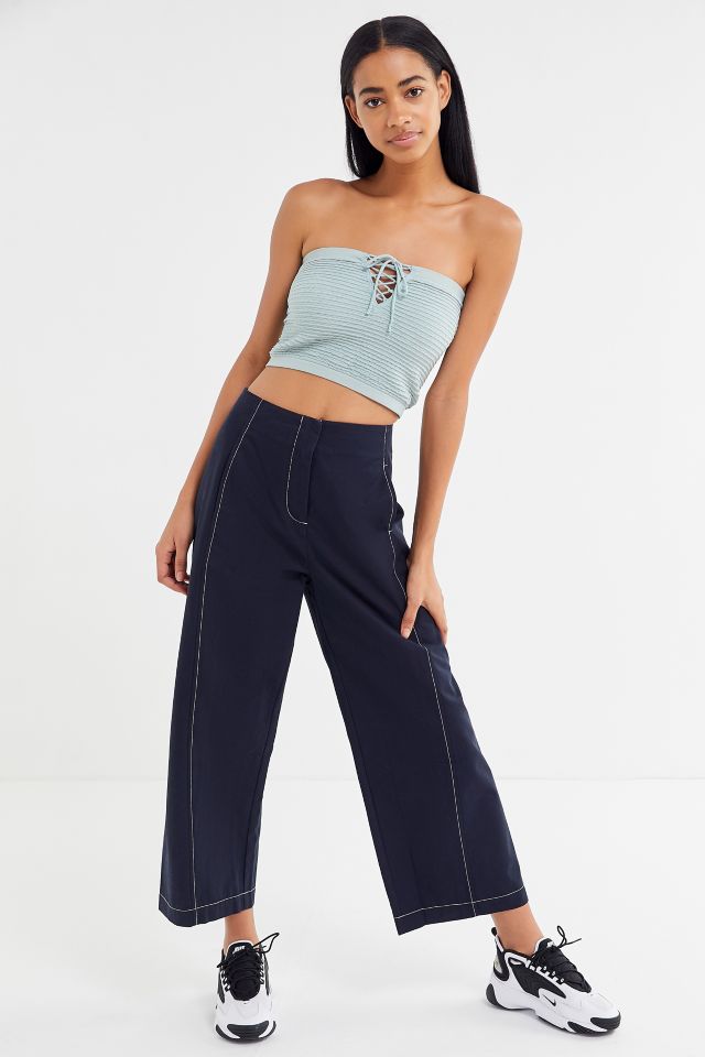 Native Youth Diana Wide Leg Trouser Pant | Urban Outfitters Canada