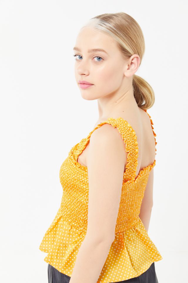 The Fifth Label Fountain Smocked Peplum Tank Top #1