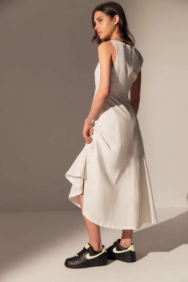 UO Linen Sleeveless Midi Dress #2