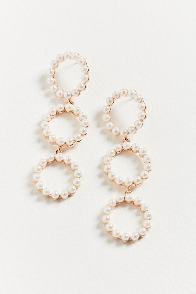 Pearl Statement Drop Earring #1