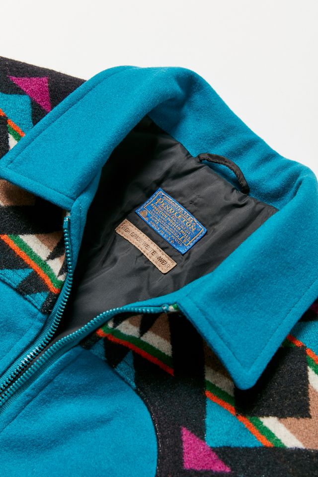 Vintage Pendleton Teal Bomber Jacket | Urban Outfitters Canada