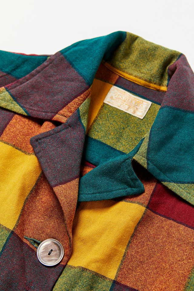 Vintage Multicolor Checkered Plaid Jacket #1