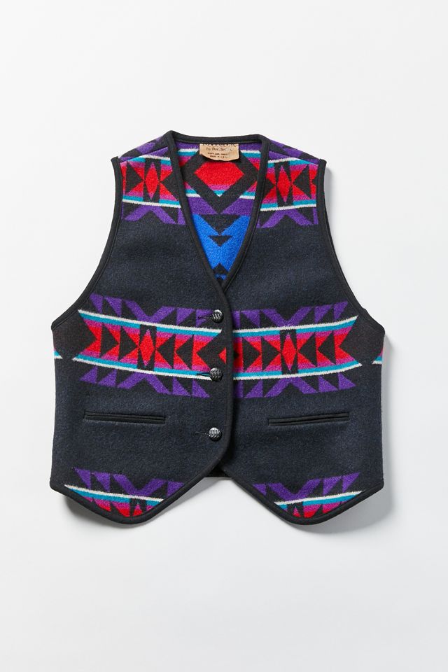 Vintage Pendleton Geo Wool Vest | Urban Outfitters