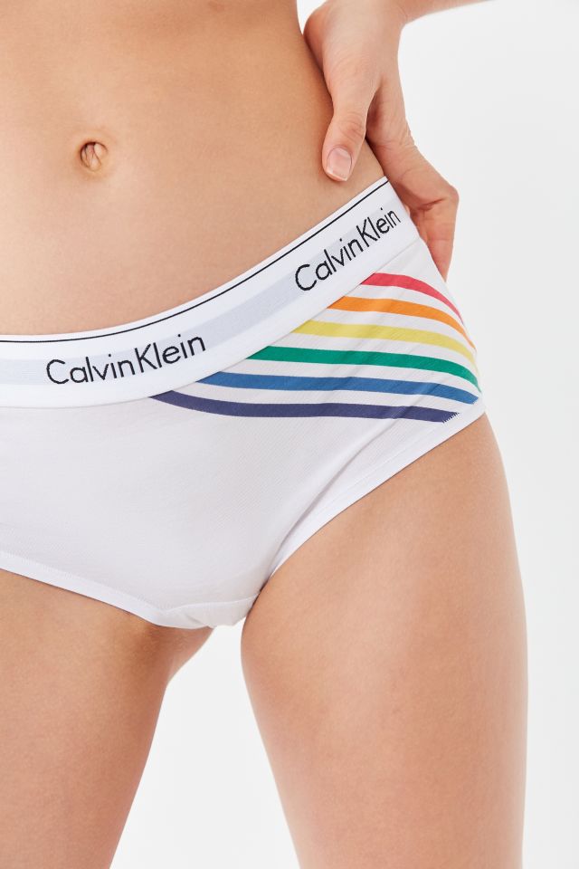 Calvin Klein Modern Cotton Rainbow Stripe Boyshort